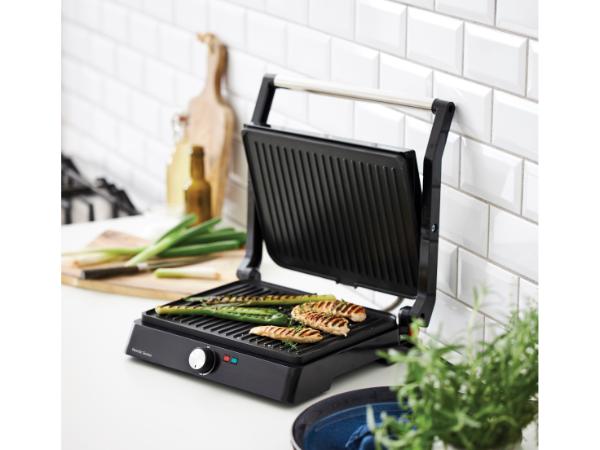 Nordic Sense Paninigrill 2200 watt stål/aluminium, m. 180 graders åbning